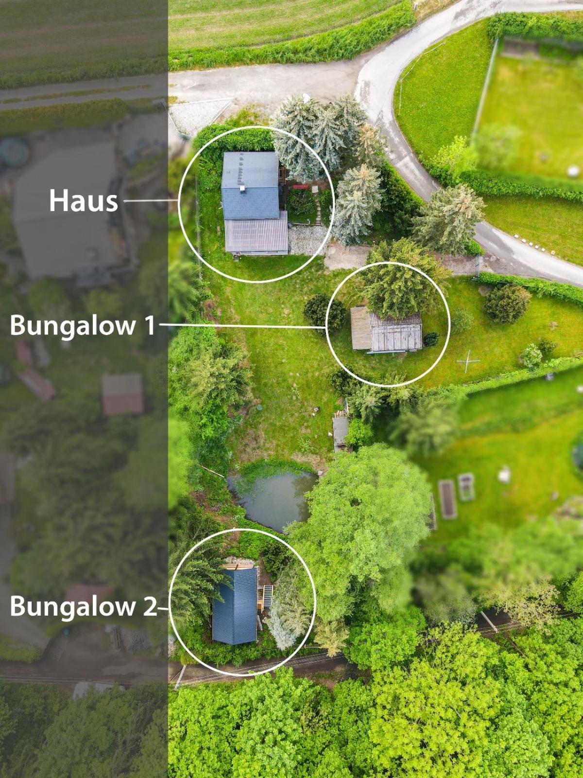 Waldfrieden Bungalow Garnsdorf Buitenkant foto